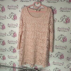 California moonrise dress Lace Pink Dress long sleeve boho